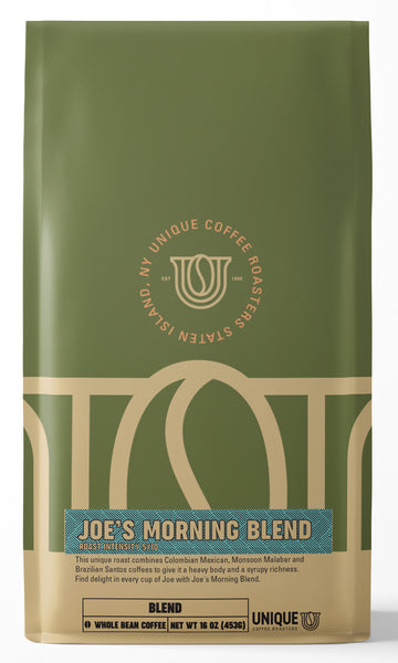 Joe's Morning Blend - Unique Coffee Roasters [16oz (1lb)(453.6g)]