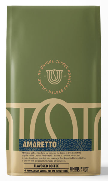 Amaretto Flavored Coffee - Unique Coffee Roasters [16oz (1lb)(453.6g)]