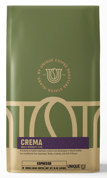 Crema Espresso Blend - Unique Coffee Roasters [16oz (1lb)(453.6g)]