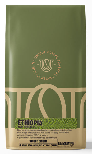 Ethiopian Yirgacheffe - Unique Coffee Roasters [16oz (1lb)(453.6g)]