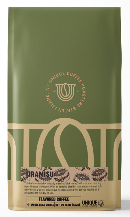 Tiramisu Flavored Coffee - Unique Coffee Roasters [16oz (1lb)(453.6g)]